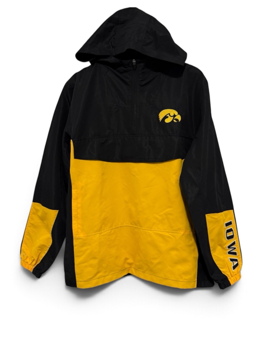 Iowa Hawkeyes NWT Colosseum Anorak 1/2 Zip Lightweight Pullover Jacket Large